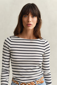 An image of the Gant Slim Breton Striped T-Shirt