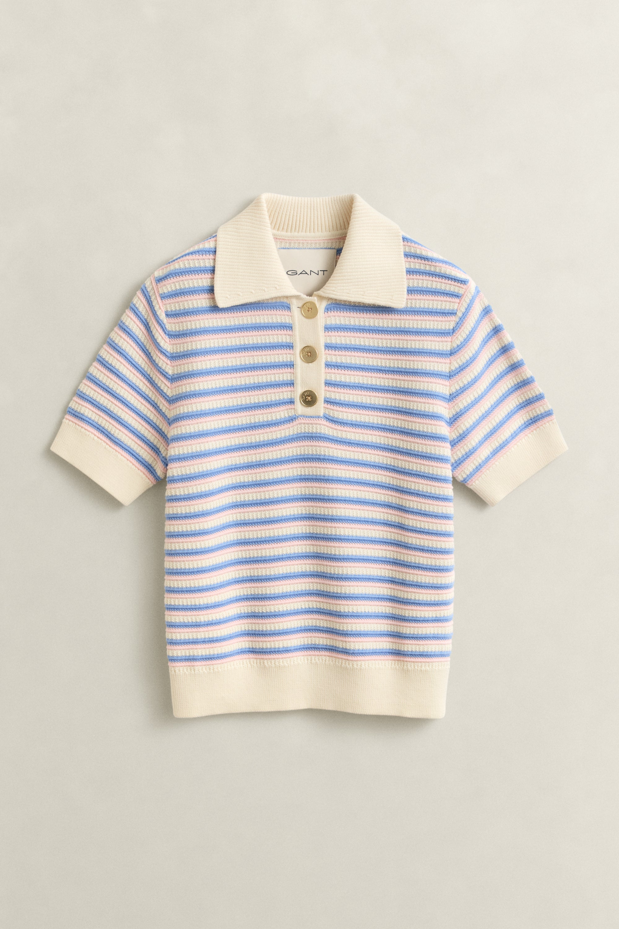An image of the Gant Textured Multistripe Rugger
