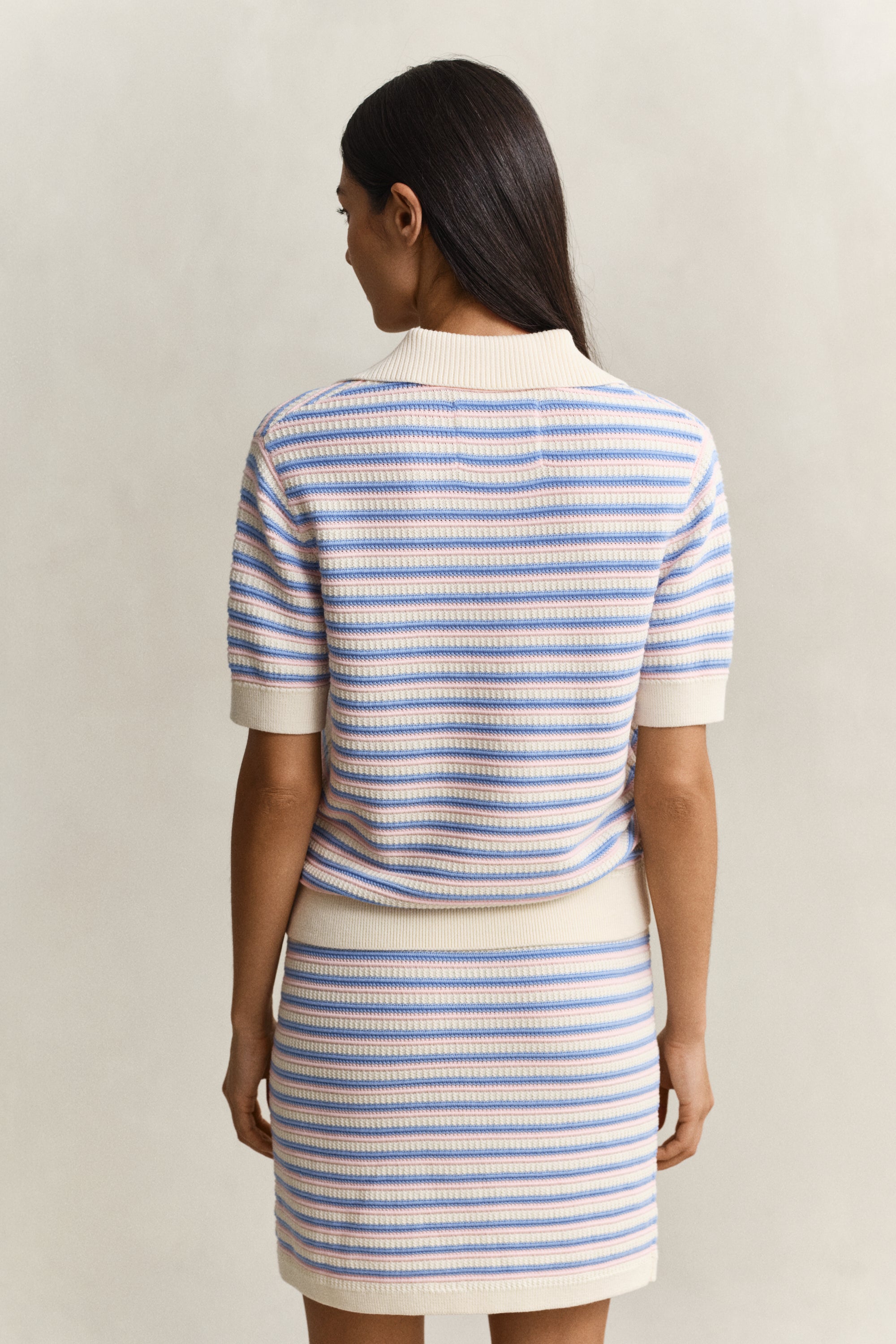 An image of the Gant Textured Multistripe Rugger