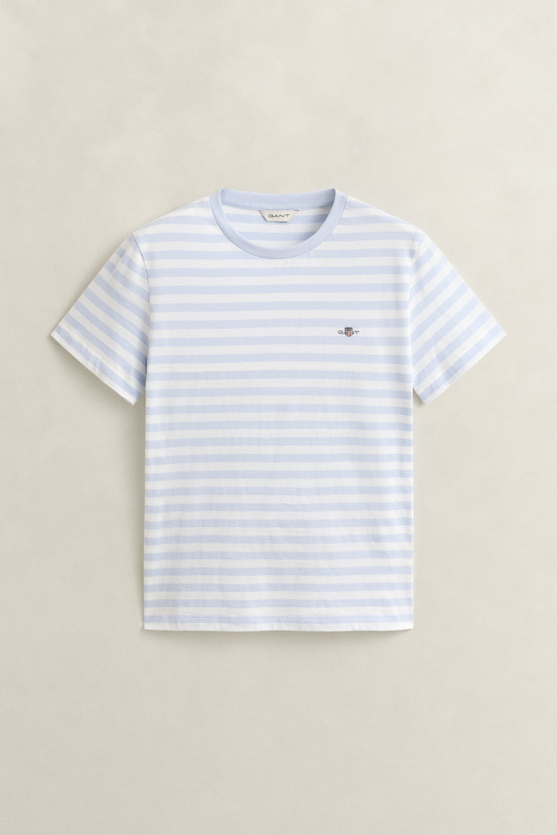 An image of the Gant Striped Shield T-Shirt