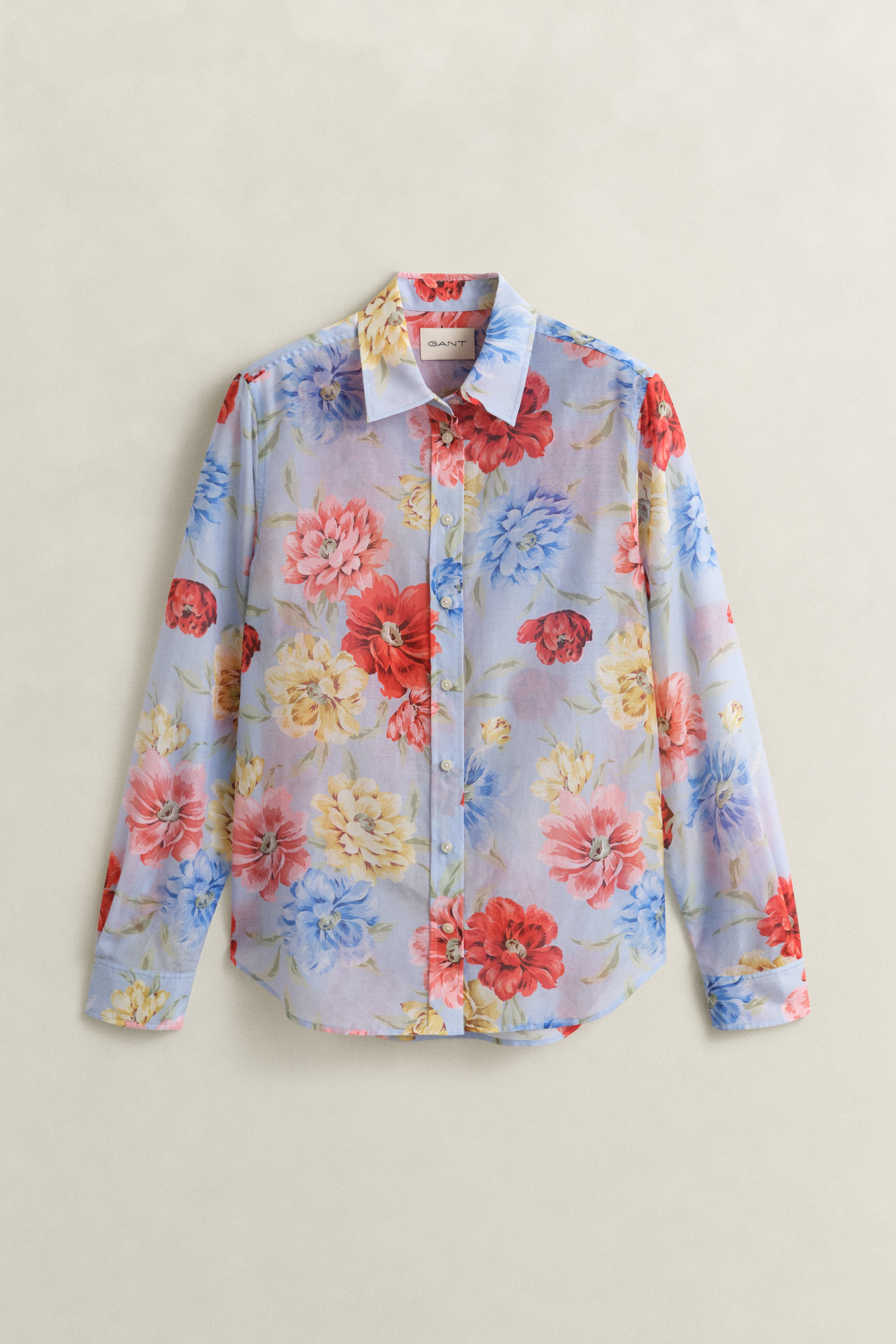 An image of the Gant Floral Print Cotton Silk Shirt