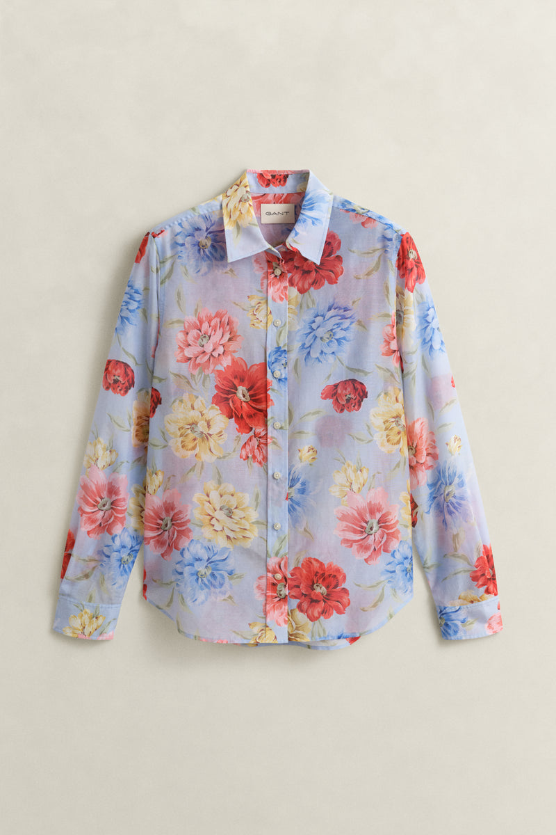 An image of the Gant Floral Print Cotton Silk Shirt