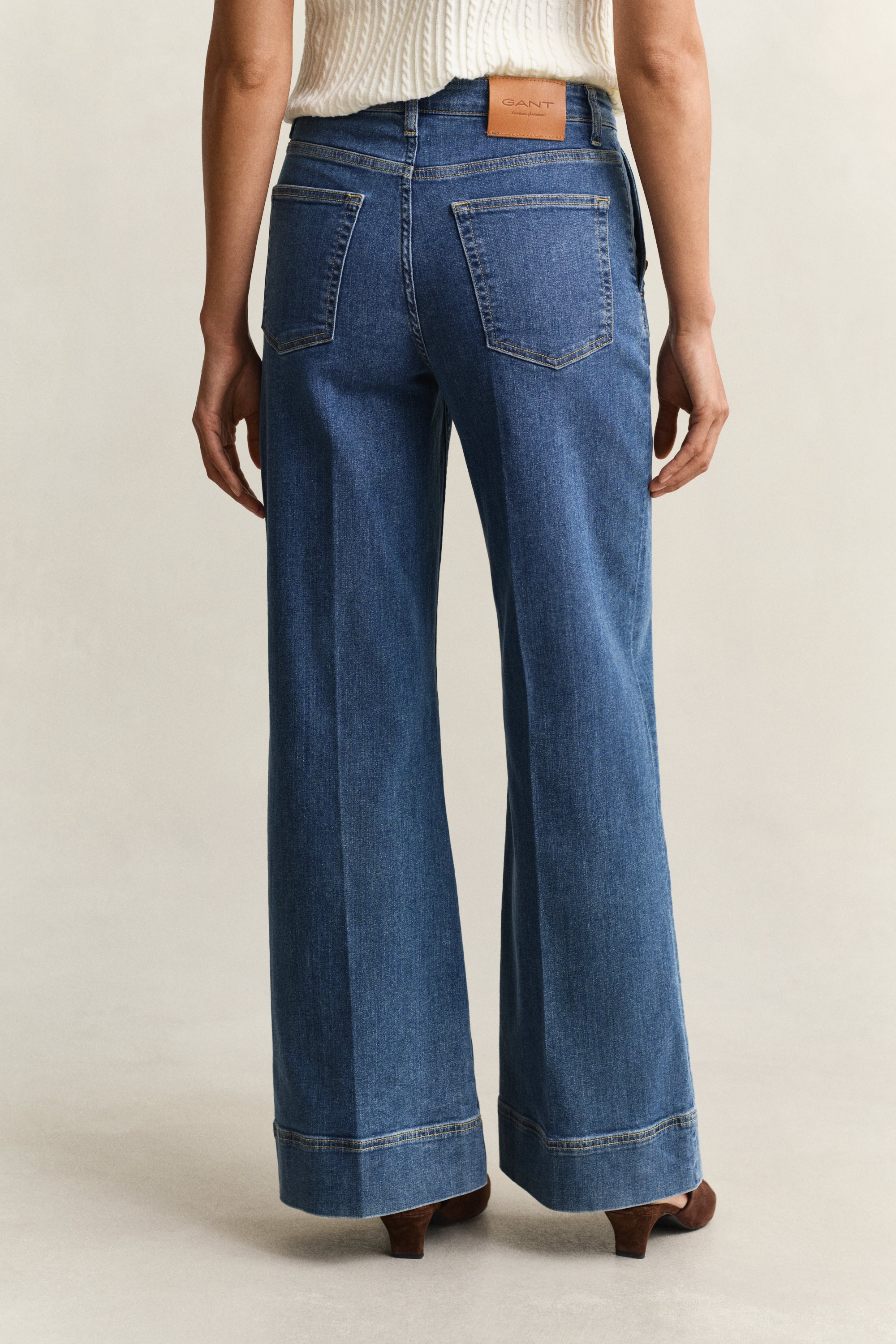 An image of the Gant Flare Nautical Jeans