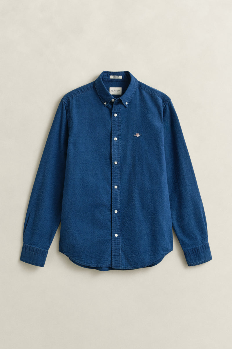 An image of the Gant Indigo Seersucker Shirt
