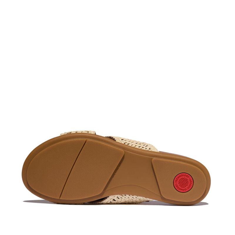 An image of the Fitflop Gracie Woven Cross Slides