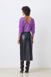 An image of the Suncoo Frida Leather Skirt