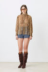Lux Leopard Print Blouse