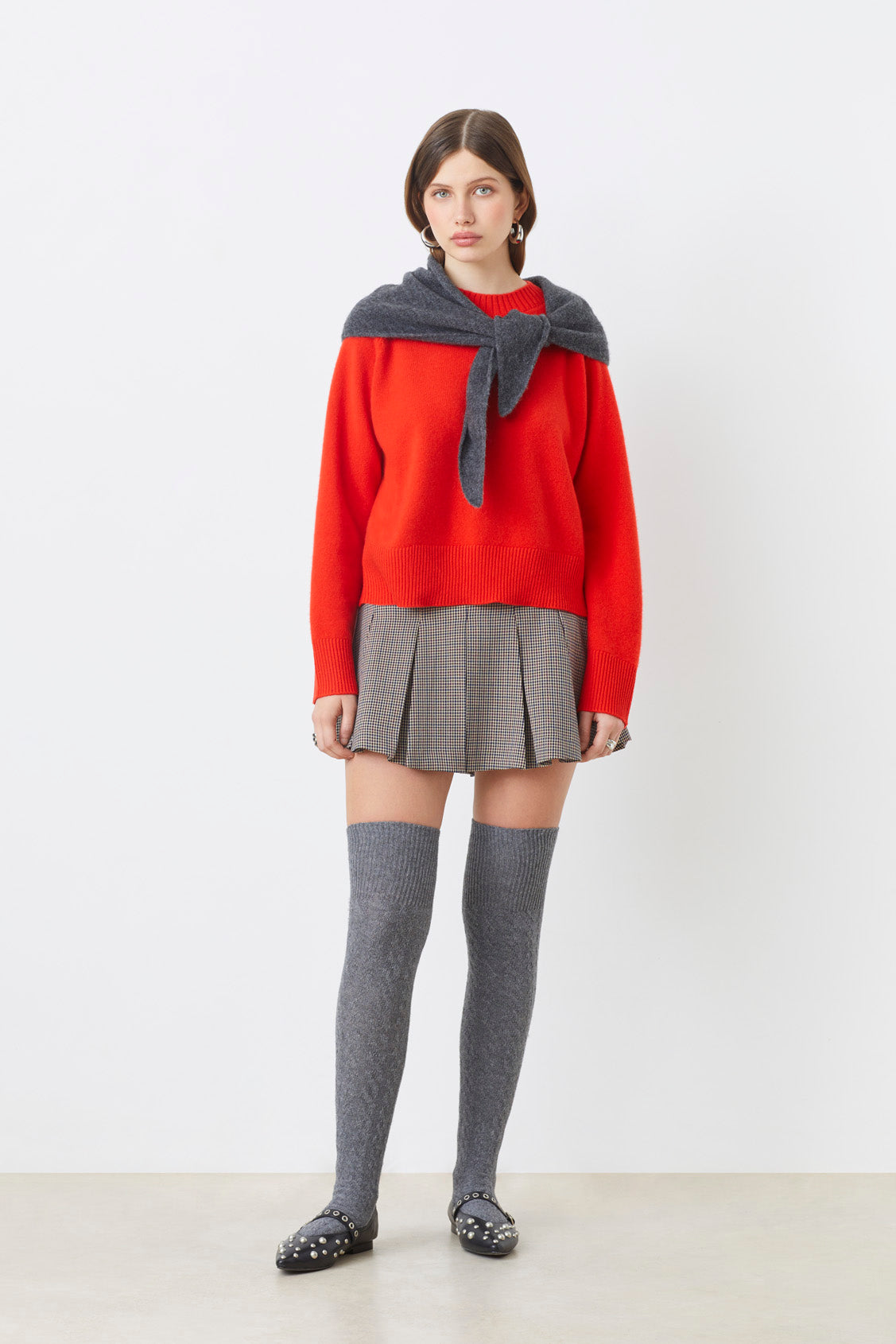 An image of the Suncoo Paulvar Long Sleeve Knitted Sweater