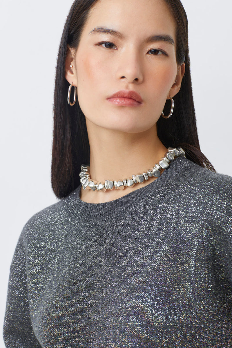 An image of the Suncoo Payeti Long Sleeve Knitted Sweater