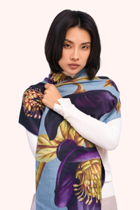 Hellebore Lux Print Scarf