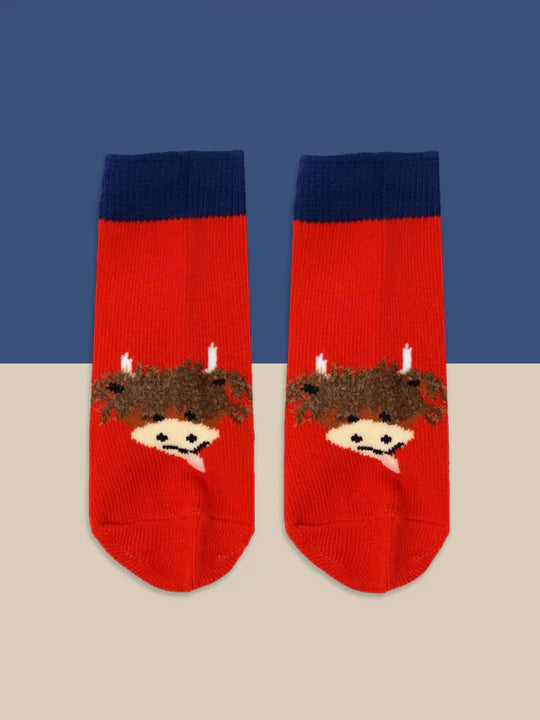 An image of the Blade & Rose Highland Cow Socks