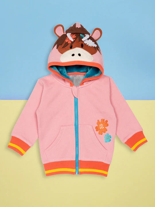 An image of the Blade & Rose Bonnie Highland Cow Hoodie