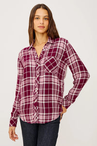 An image of the Rails Hunter Long Sleeve Button Down Top