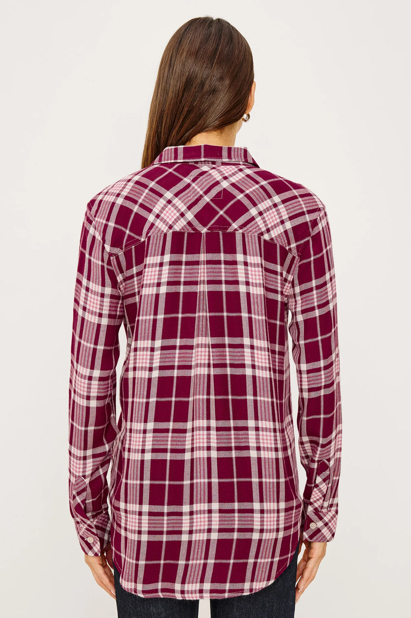 An image of the Rails Hunter Long Sleeve Button Down Top
