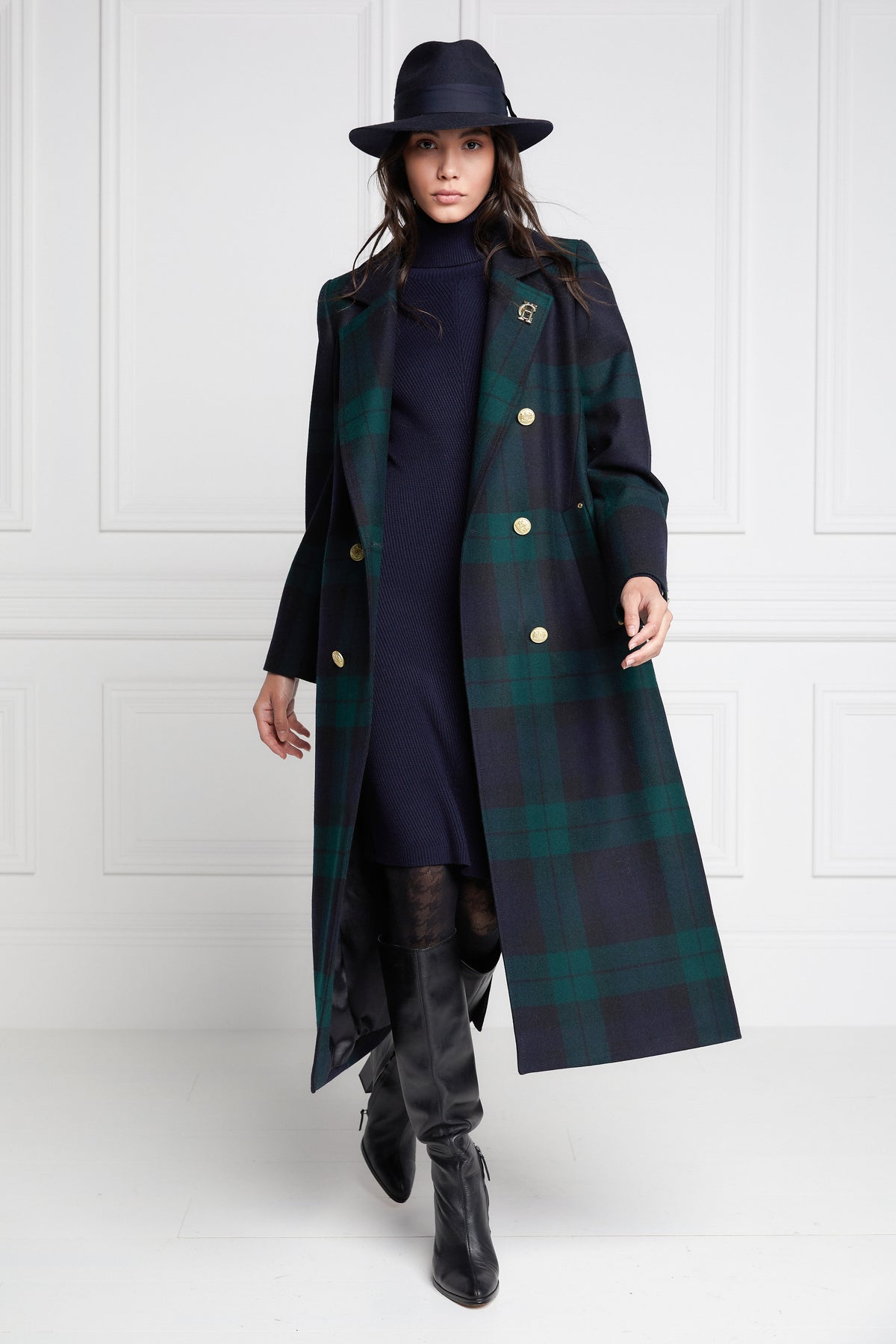 An image of the Holland Cooper Double Breasted Coat