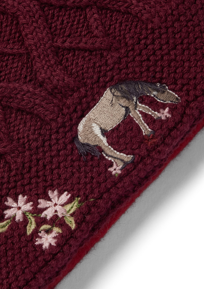 An image of the Eleanor Charles Horseshoe Floral Snood