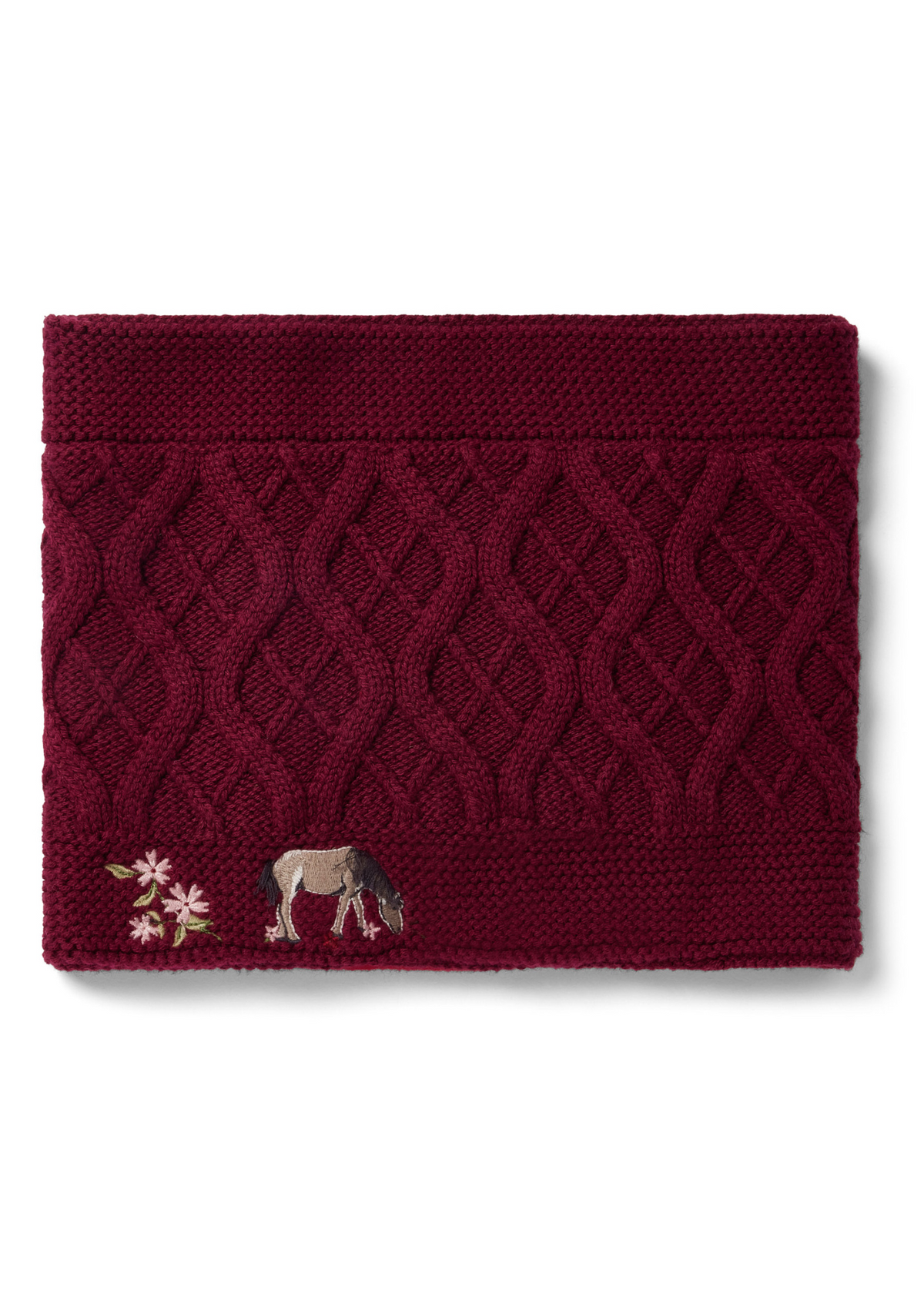 An image of the Eleanor Charles Horseshoe Floral Snood