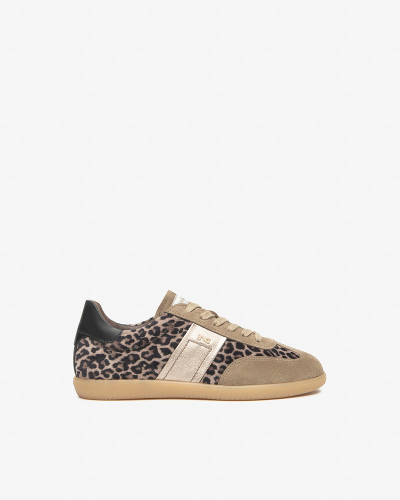 An image of the Nero Giardini Arold Suede & Leather Leopard Print Sneakers