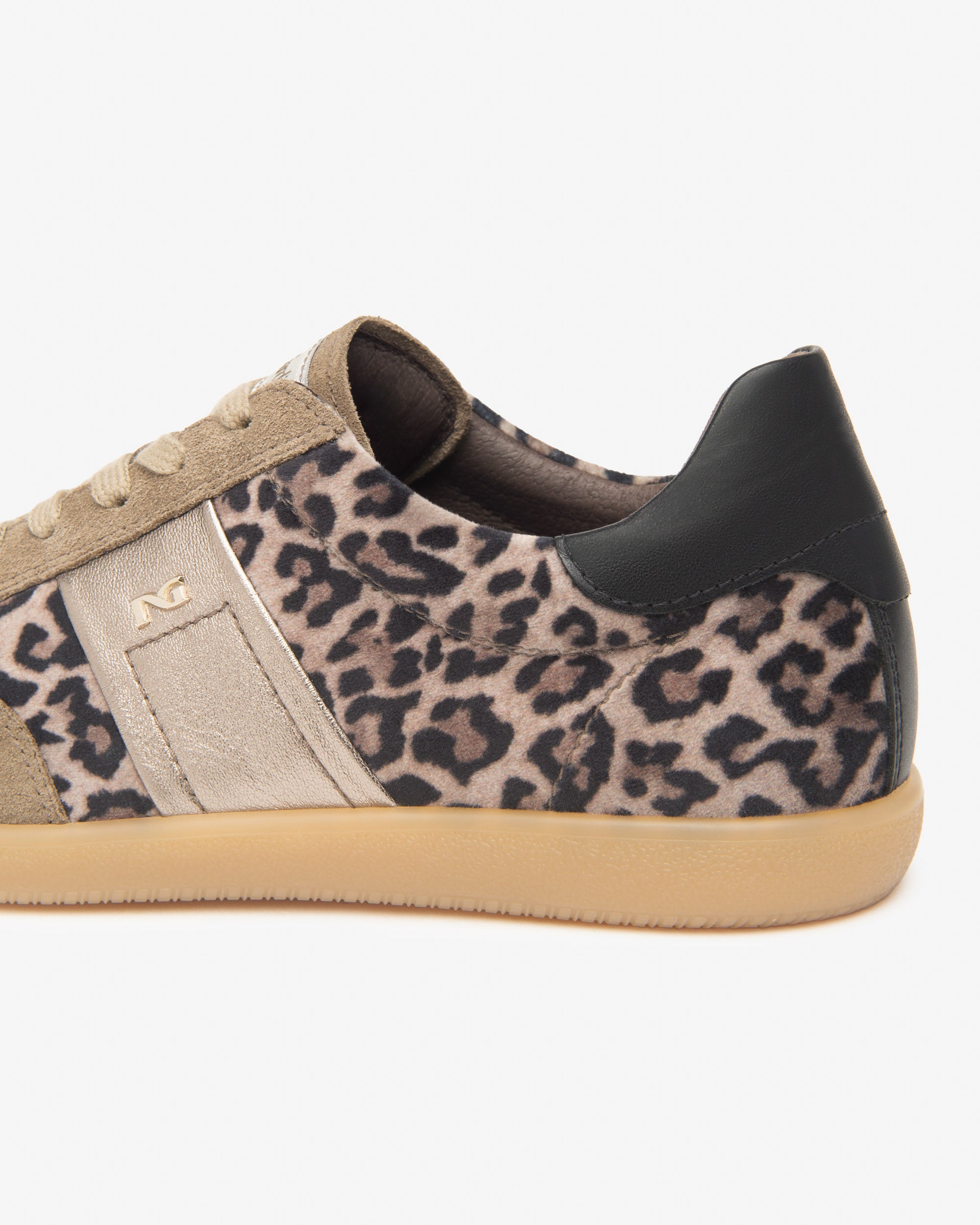An image of the Nero Giardini Arold Suede & Leather Leopard Print Sneakers