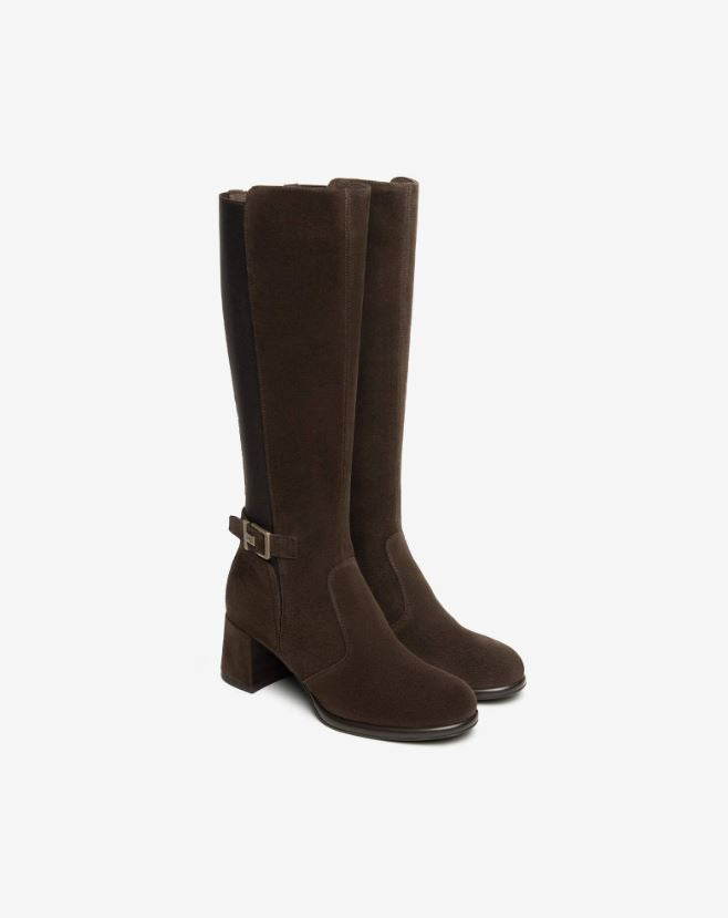 An image of the Nero Giardini Arold Suede & Fabric Long Boots