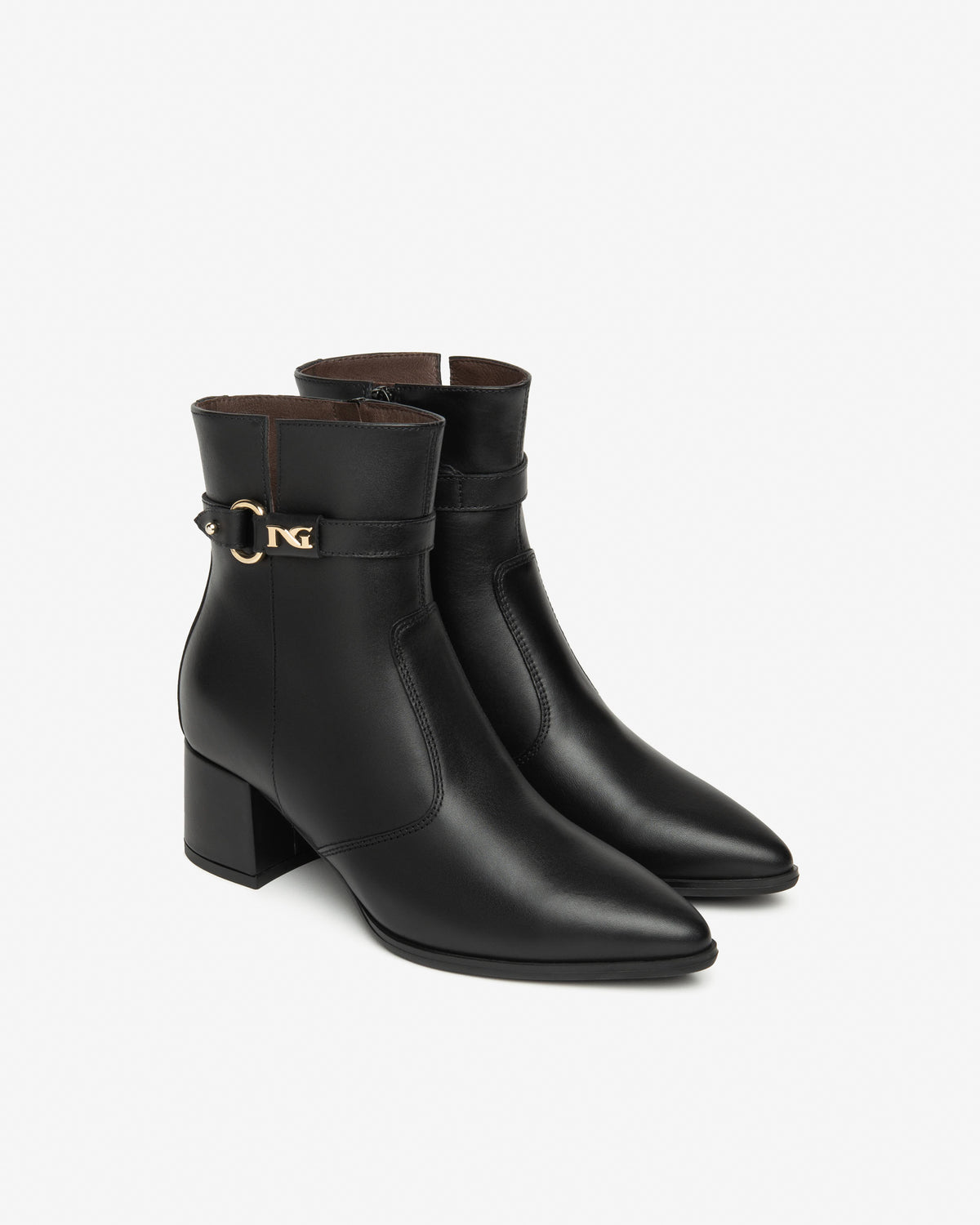 An image of the Nero Giardini Guanto Leather Ankle Boots