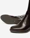 An image of the Nero Giardini Manolete Leather & Fabric Boots