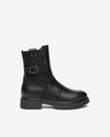An image of the Nero Giardini Guanto Leather & Fabric Ankle Boots