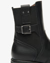 An image of the Nero Giardini Guanto Leather & Fabric Ankle Boots