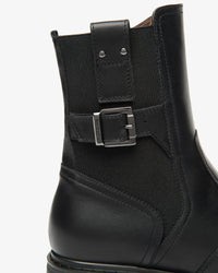 An image of the Nero Giardini Guanto Leather & Fabric Ankle Boots
