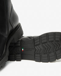 An image of the Nero Giardini Guanto Leather & Fabric Ankle Boots