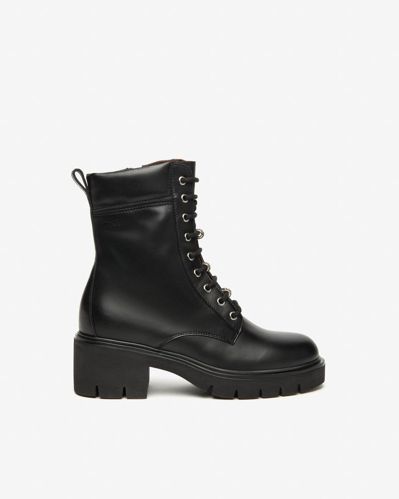 An image of the Nero Giardini Sagar Leather Combat Boots