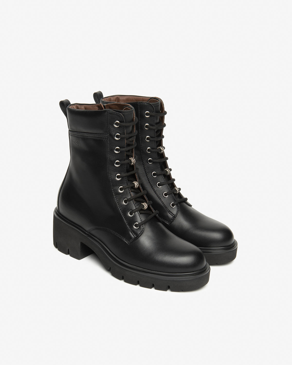 An image of the Nero Giardini Sagar Leather Combat Boots