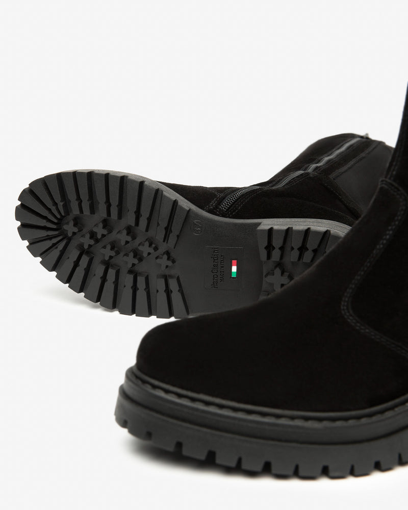 An image of the Nero Giardini Arold Suede & Fabric Long Boots