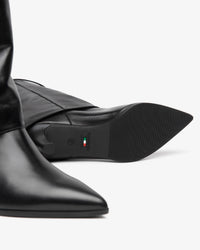 Calvina Low Heel Long Boot