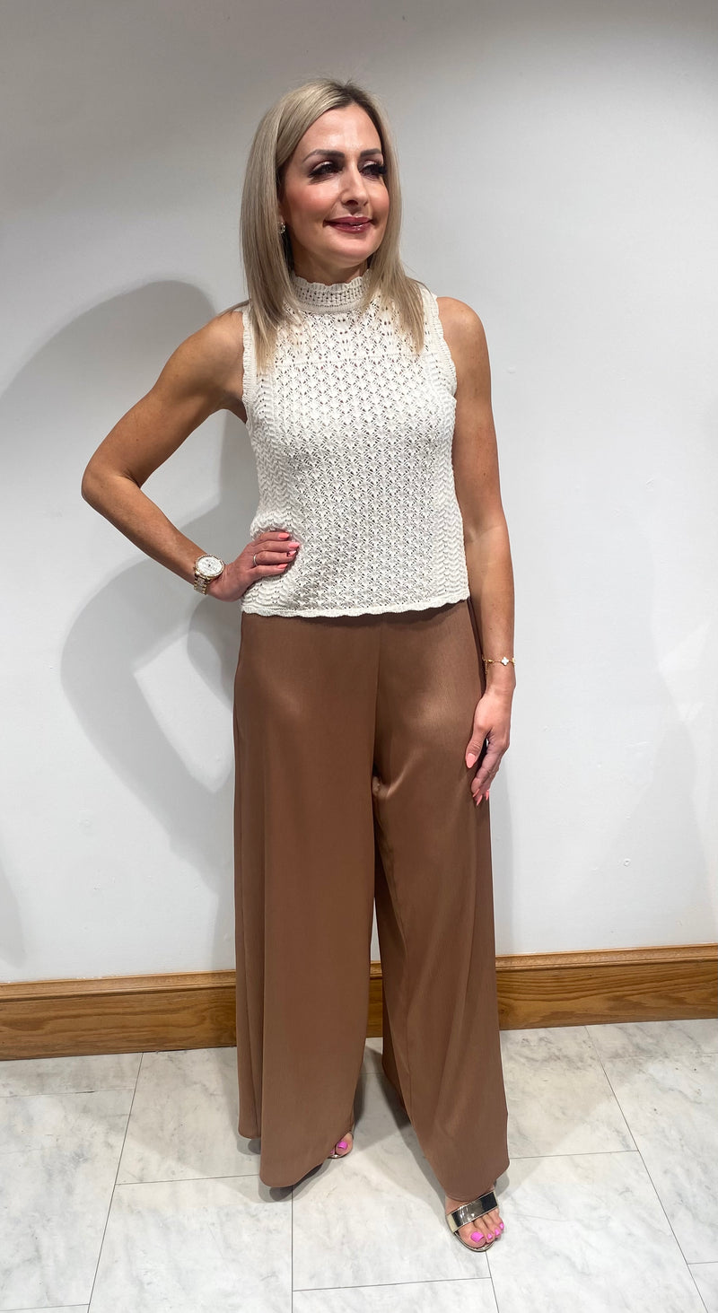 An image of the Emme Decano Crochet Tank Top