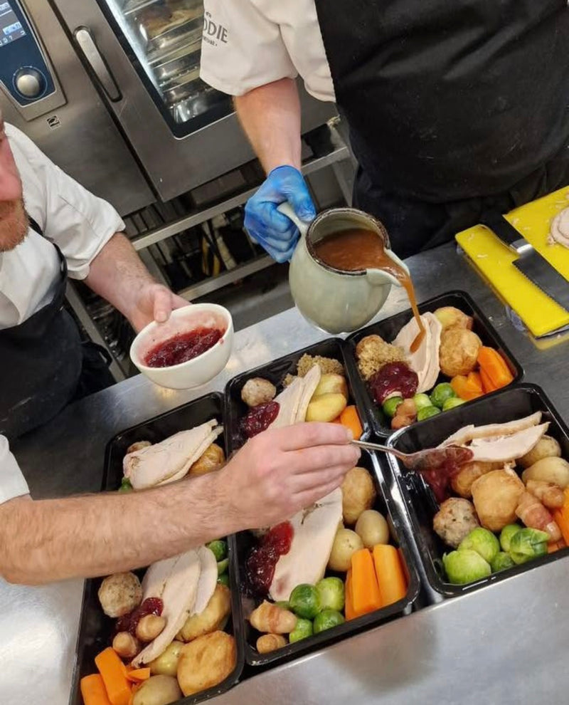 An image of the Brodie Countryfare Brodie Roast Turkey Dinner Ready Meal - Collection Only