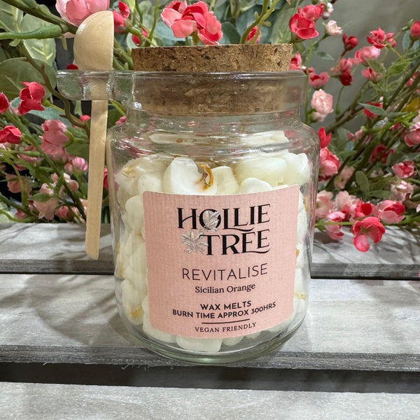An image of the Hollie Tree Melting Pot Wax Melts - Sicilian Orange