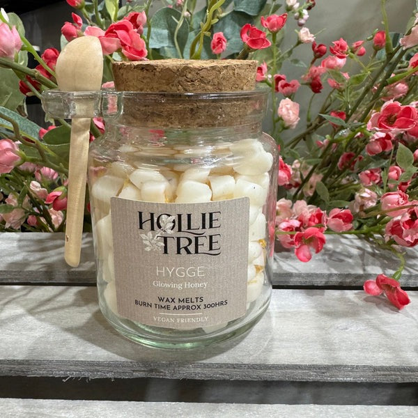 An image of the Hollie Tree Melting Pot Wax Melts - Glowing Honey