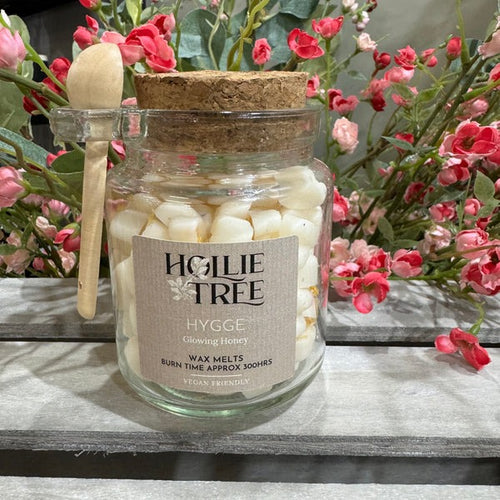 An image of the Hollie Tree Melting Pot Wax Melts - Glowing Honey