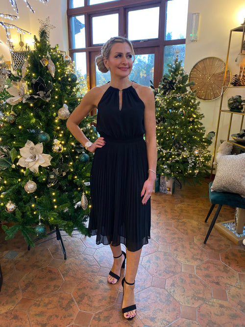 An image of the Michael Kors Chain Neck Midi Dress