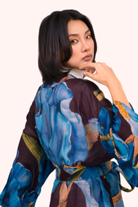 Iris Long Kimono Gown