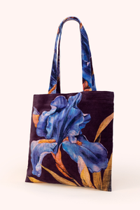 Iris Velvet Tote Bag
