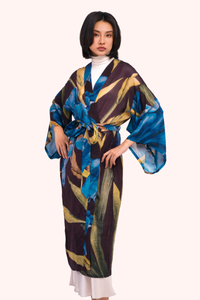 Iris Long Kimono Gown