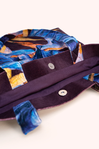 Iris Velvet Tote Bag