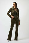 An image of the Joseph Ribkoff Velvet Trousers