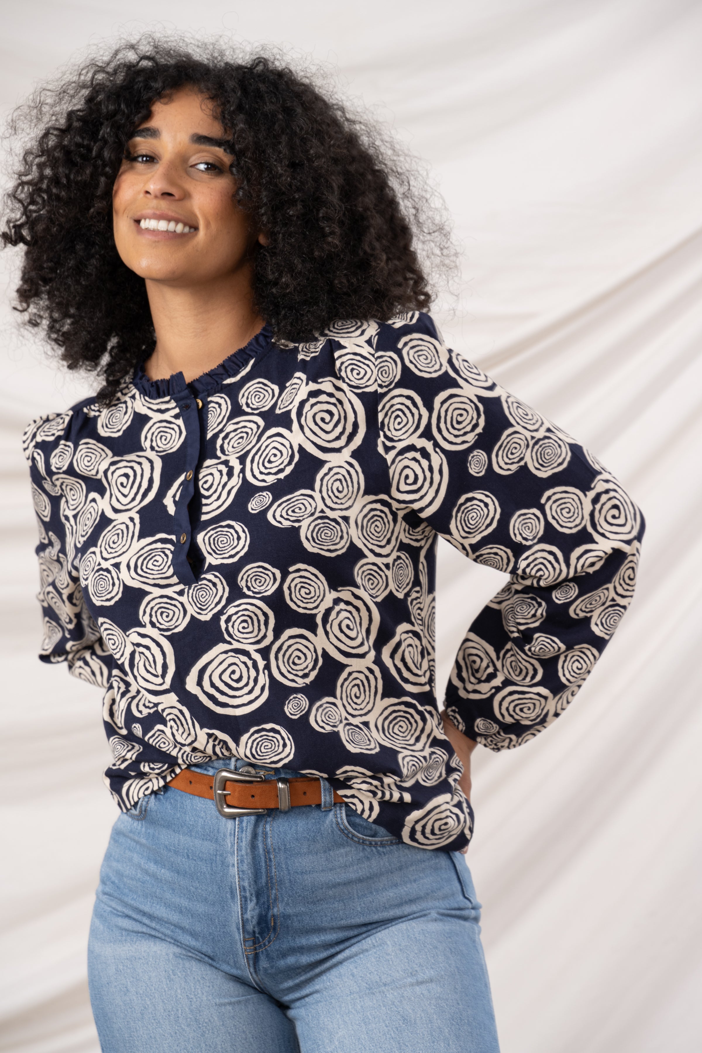 An image of the Lighthouse Ladies Juliette Blouse