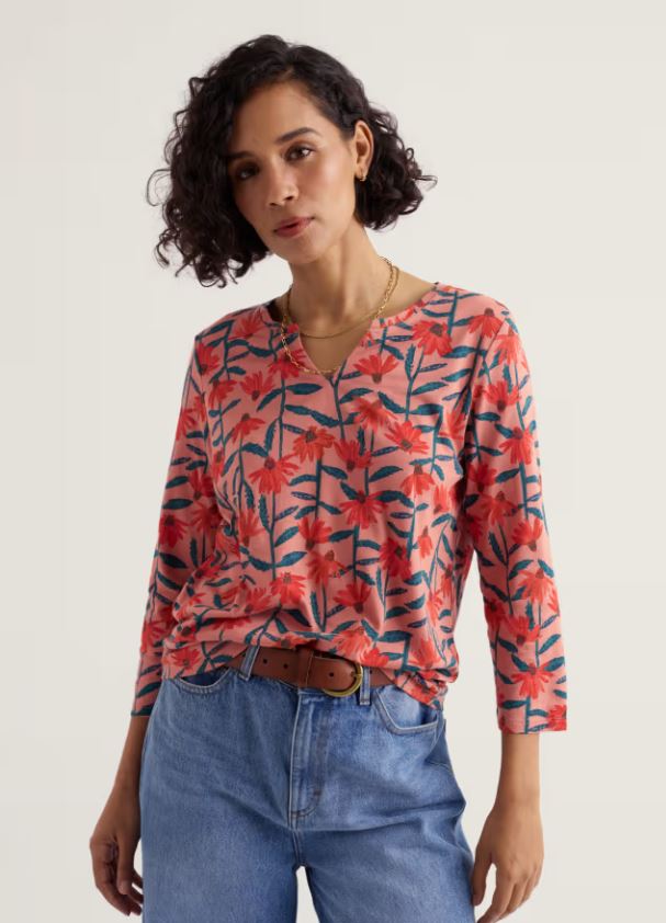 3/4 Kellow Top