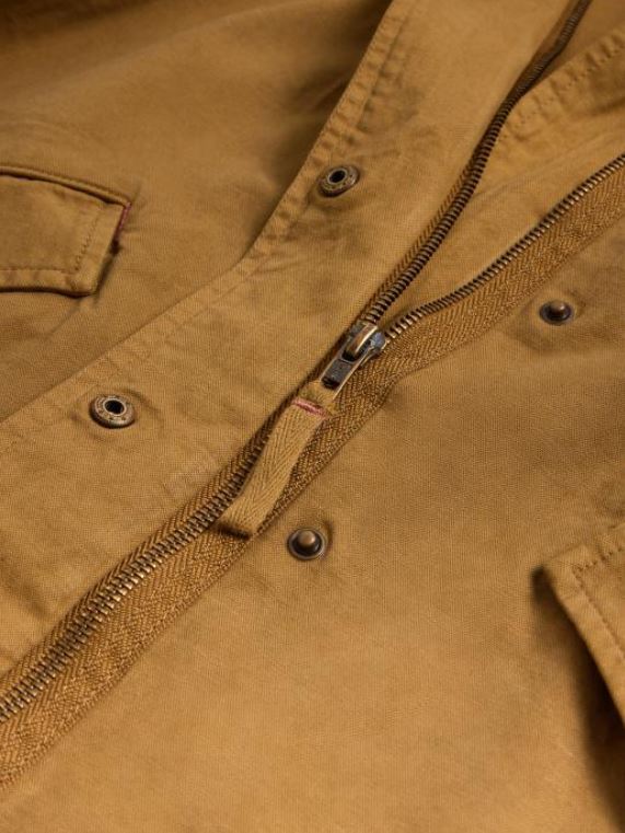 White Stuff Harriet Cotton Jacket. A classic fit, zip-up jacket in khaki