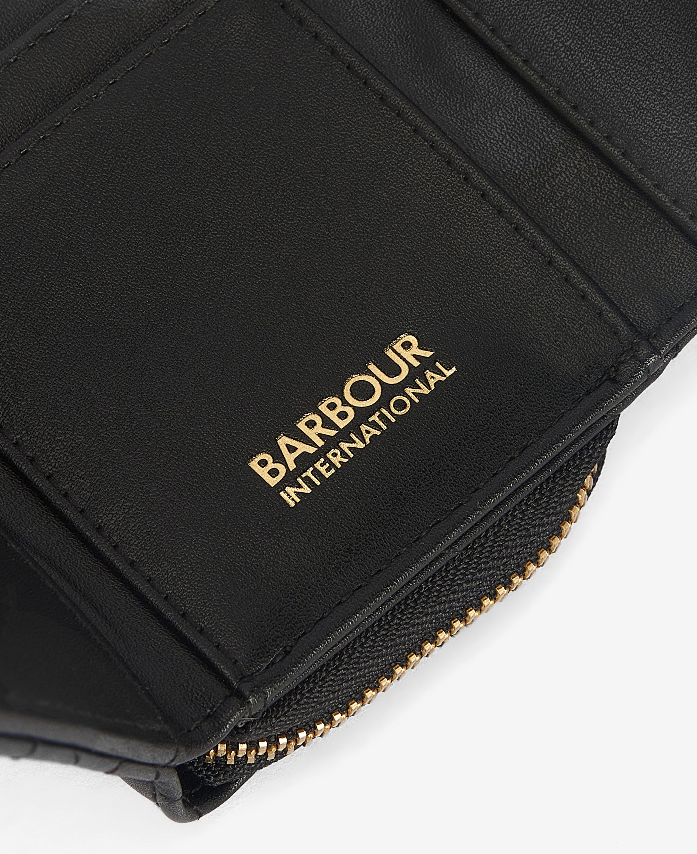 An image of the Barbour International Aurora Tri Fold Purse