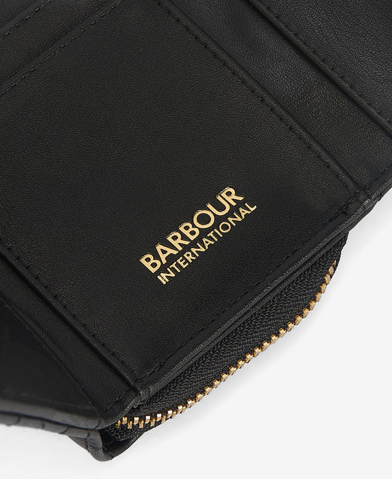 An image of the Barbour International Aurora Tri Fold Purse